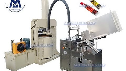 Silicone Glue Filling Machine: how to fill silicone glue into tubes automatically( 40-45 tubes/min )
