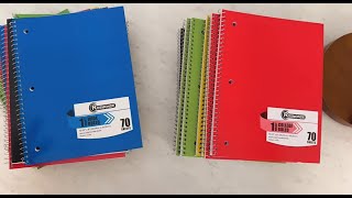 Rosmonde Spiral Notebook Bulk Packs - College vs Wide Lined
