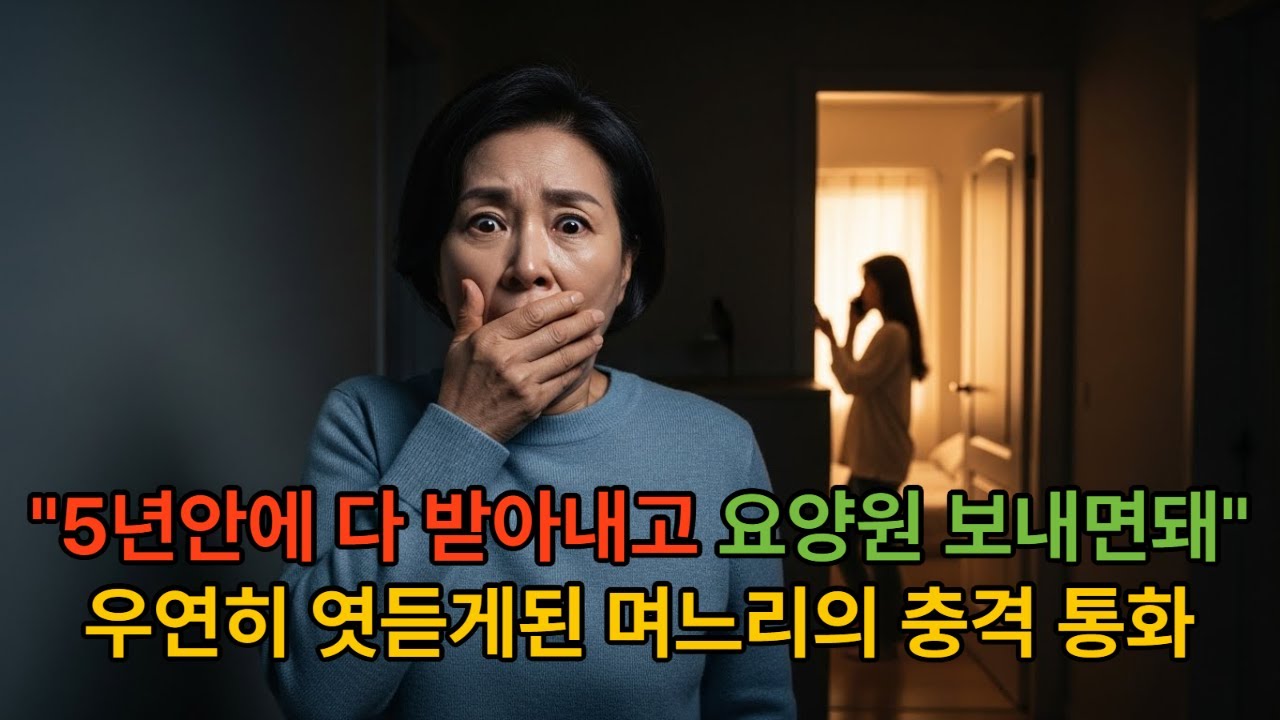 착한 며느리의 가면뒤 숨겨진 계획... 