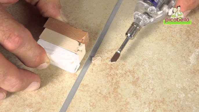 picobello // Ceramic Filler - Repair mis-drilled holes and chips in tiles -  match the perfect colour 