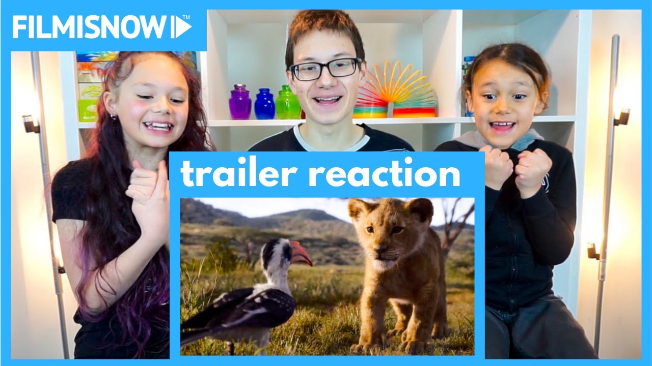 d-three KIDS React to THE LION KING 🦁 Official Trailer (2019) - YouTube
