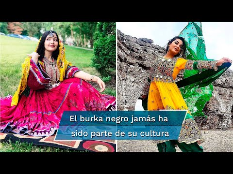 Afganas muestran cómo es su "ropa tradicional" en desafío al Talibán