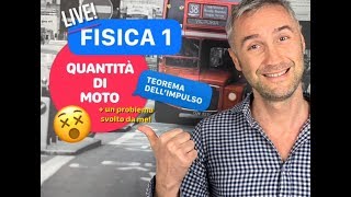 QUANTITÀ DI MOTO, teorema dell’impulso, conservazione quantità di moto, urti elastici e anelastici