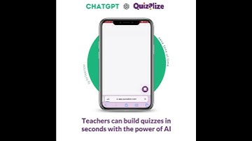 ChatGPT - How teacher can create quizzes in seconds with the power of AI.