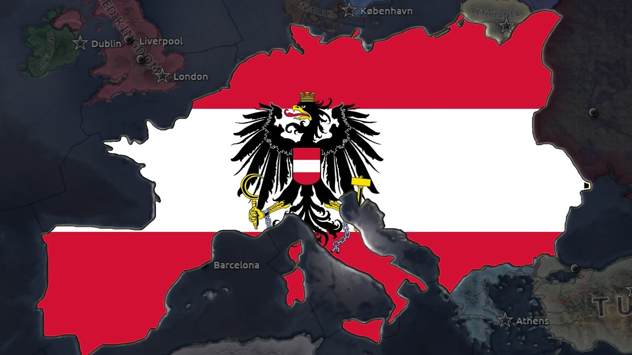 Austria unites Europe in new DLC in hoi4 - YouTube