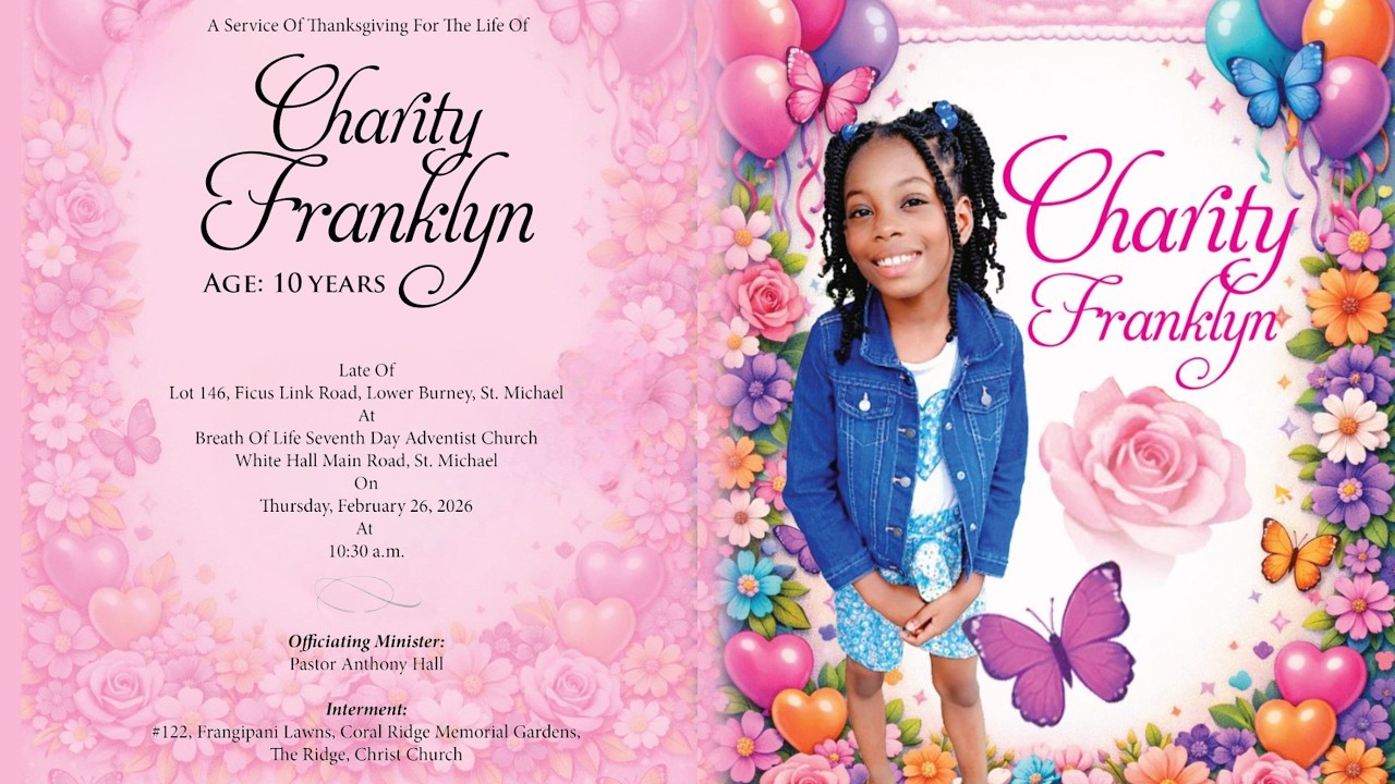 Live Stream of Funeral Service for Charity Franklyn