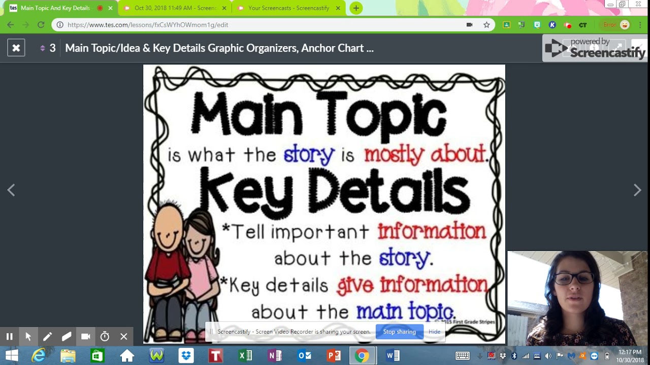 Key Details Anchor Chart