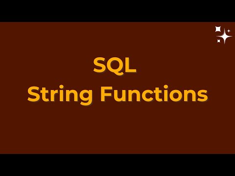 SQL String Functions