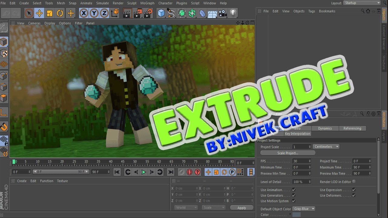 🔵CN4D:Como Dar Extrude Na creeperdoesmcpe v8 