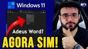ADEUS Word? Bloco de Notas AGORA faz Tabelas!