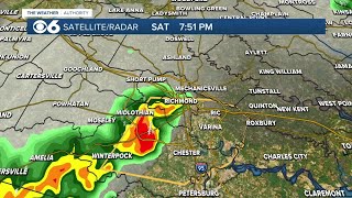 Radar shows storms that trigged Severe Thunderstorm Warning for Richmond, Henrico and Chesterfield
