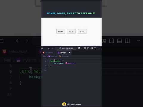 Hover, Focus, and Active Examples | CSS Hover Active Focus | CodeMinds