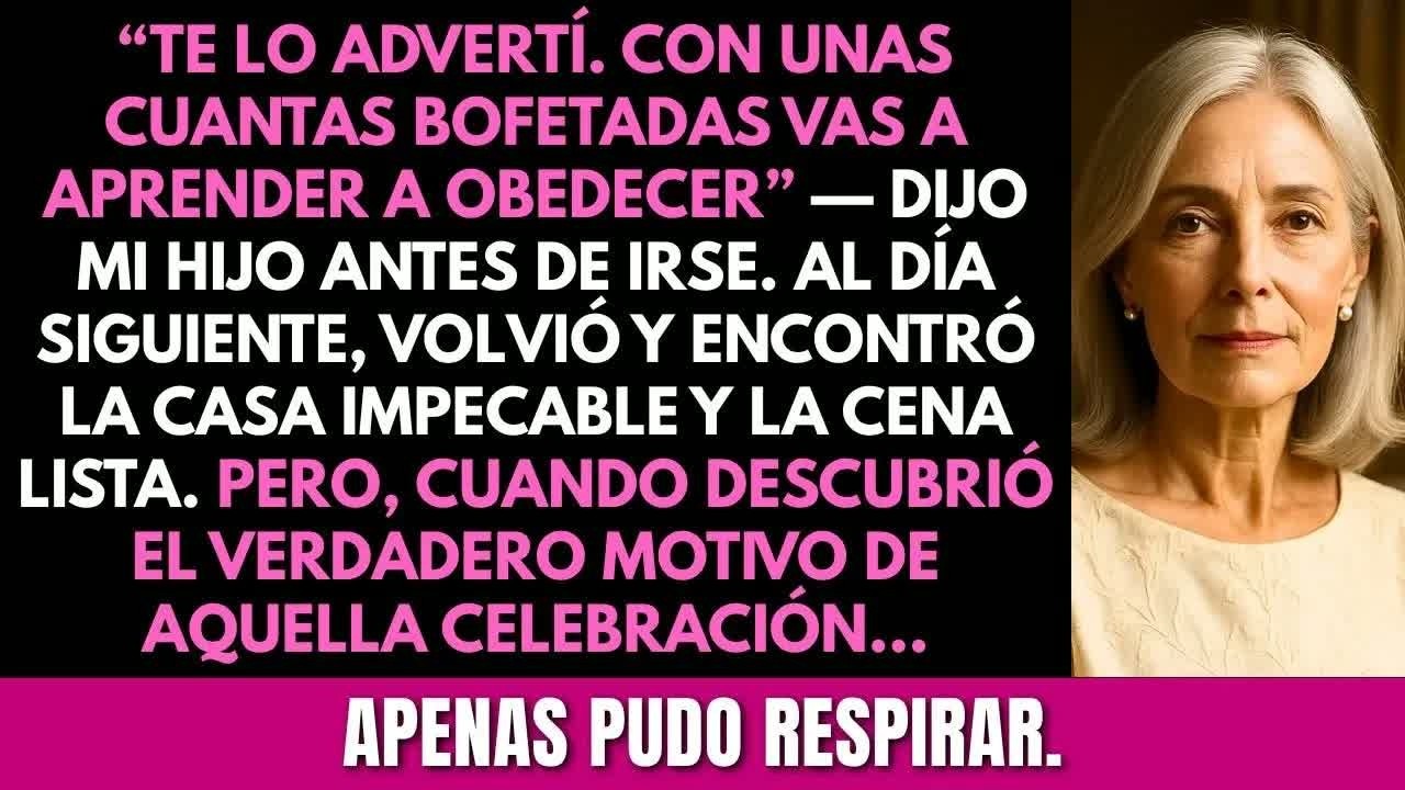 'Mamá, ¿por qué no me escuchas? Unas bofetadas te harán obedecer' —dijo mi hijo. 5 minutos después..