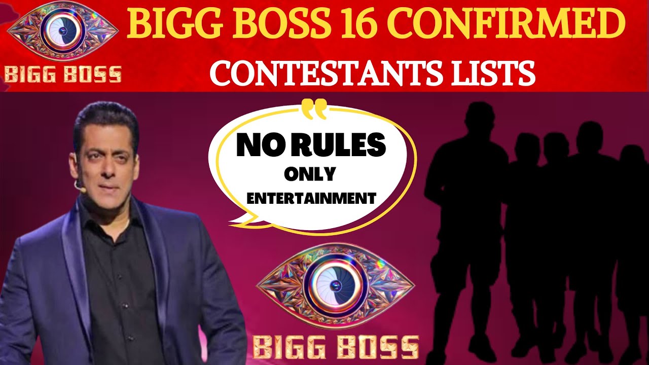 Bigg Boss 16 Confirmed Contestants List | Bigg Boss 16 Update |  Bigg Boss 16 Contestants