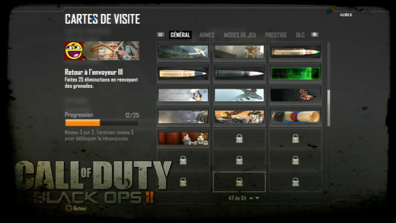 [TUTO] Call of duty BO2 - Comment avoir facilement la carte de visite