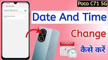 Poco c71 date and time setting | How to set date and time poco c71 | Poco c71 date and time