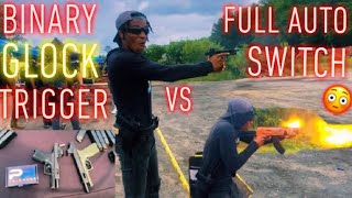 Glock with a SWITCH vs Binary Glock Trigger 👀🔥 | Which one is Faster? |