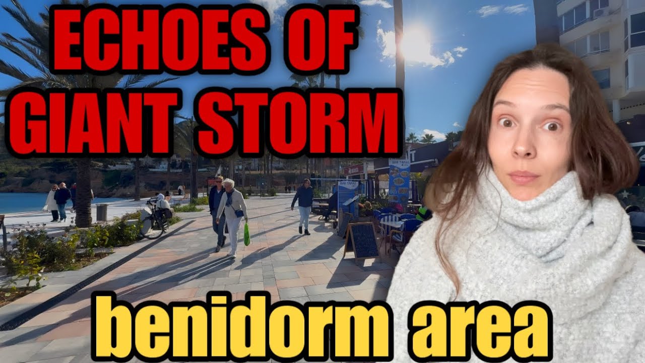 Benidorm area - while Massive STORMS hit Spain... 😯❄️
