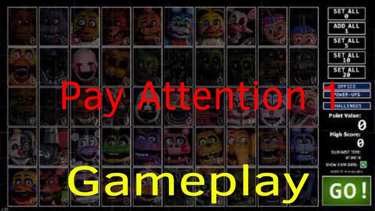 Ultimate Custom Night - Pay Attention 1 COMPLETE! | Episode 1 - YouTube
