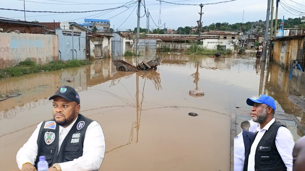 KINSHASA INONDATIONS APRÈS LA PLUIE UN GRAND DÉSASTRE POPULATION ELELI PASI MPE MAWA 