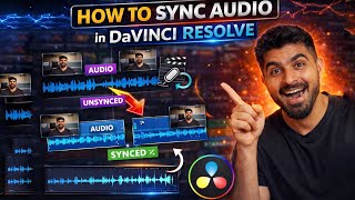 How to sync audio in Davinci resolve (step by step guide)