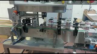 Shrink Sleeving line for empty aluminum canisters SLV50 and TS200 by TADBIK