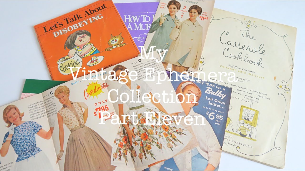 📚 My Vintage & Antique Ephemera Collection (Part Eleven) Ads, Cookbook, & More | Simply Rose Lynne