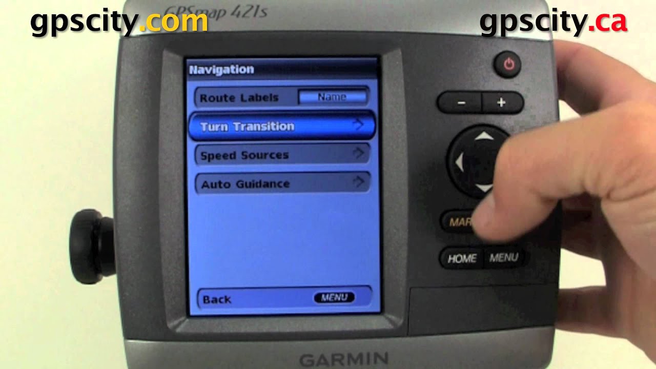 Garmin 421s Video Manual Navigation YouTube
