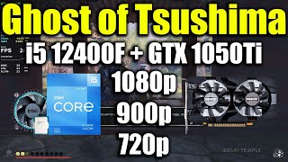 Ghost of Tsushima - GTX 1050Ti - 1080p 900p 720p - FSR
