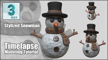 Stylized Snowman 3d Modeling Tutorial