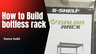 How To Build Galba Rack 5 Shelf Storage Building Boltless Storage Rack