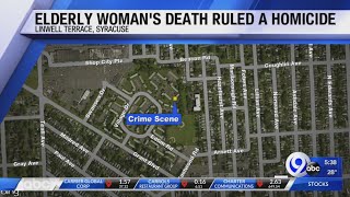 Homicide of 80-year-old woman in Syracuse 1/27/21