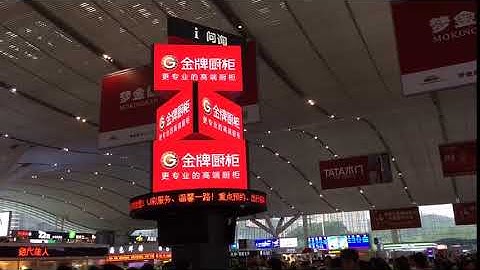 three sided rotating led advertising display