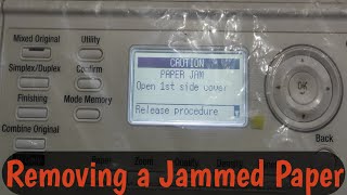 Paper Jam Release Procedure /  Paper inside the Printer