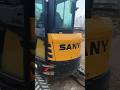 Работа гидромолотом мини-экскаватор SANY SY35U