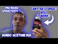 Can you pre mix bondo with acetone  store it finishing 3d prints with bondo  putty best practices