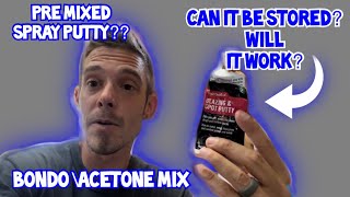 Can you pre mix bondo with acetone & store it Finishing 3D prints with bondo putty best practices