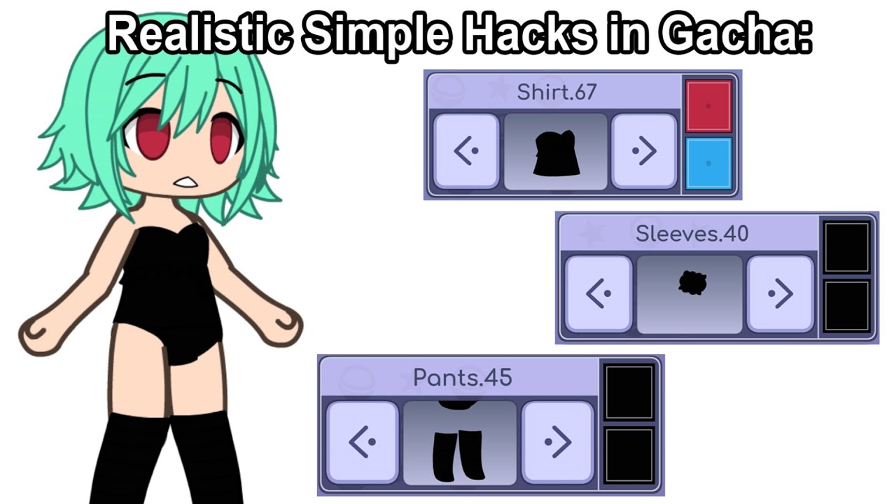 Реалистичные простые лайфхаки в GACHA: 😨👈