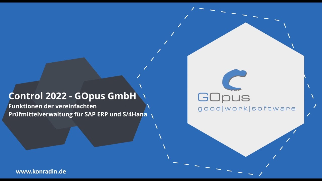 GOpus auf der Control 2022 - Vereinfachte Prüfmittelverwaltung für SAP ERP und S/4HANA