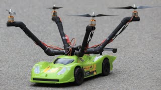 How To Make a Drone Flying Car - Airplane Drone - DIY Drone Car