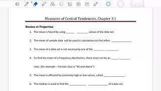 MAT107 Chapter 3, 3.1, pages 3-4