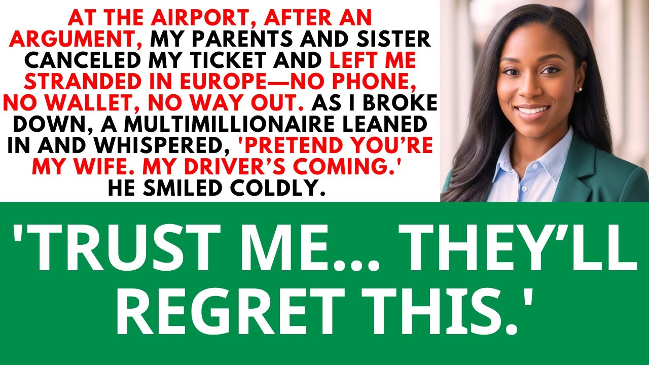 At The Airport, They Abandoned Me; A Billionaire Whispered A Lie Trust Me They'll Regret It!!