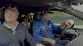 Ryan Fox drives parents down Augusta National's Magnolia Lane.
