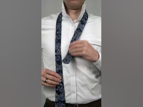 How to tie a tie EASY WAY (Slowly & Mirrored) Windsor knot 