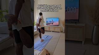 Hitting your step goal & a workout in one!! Game changer! #walkingworkout #homeworkout #10000steps