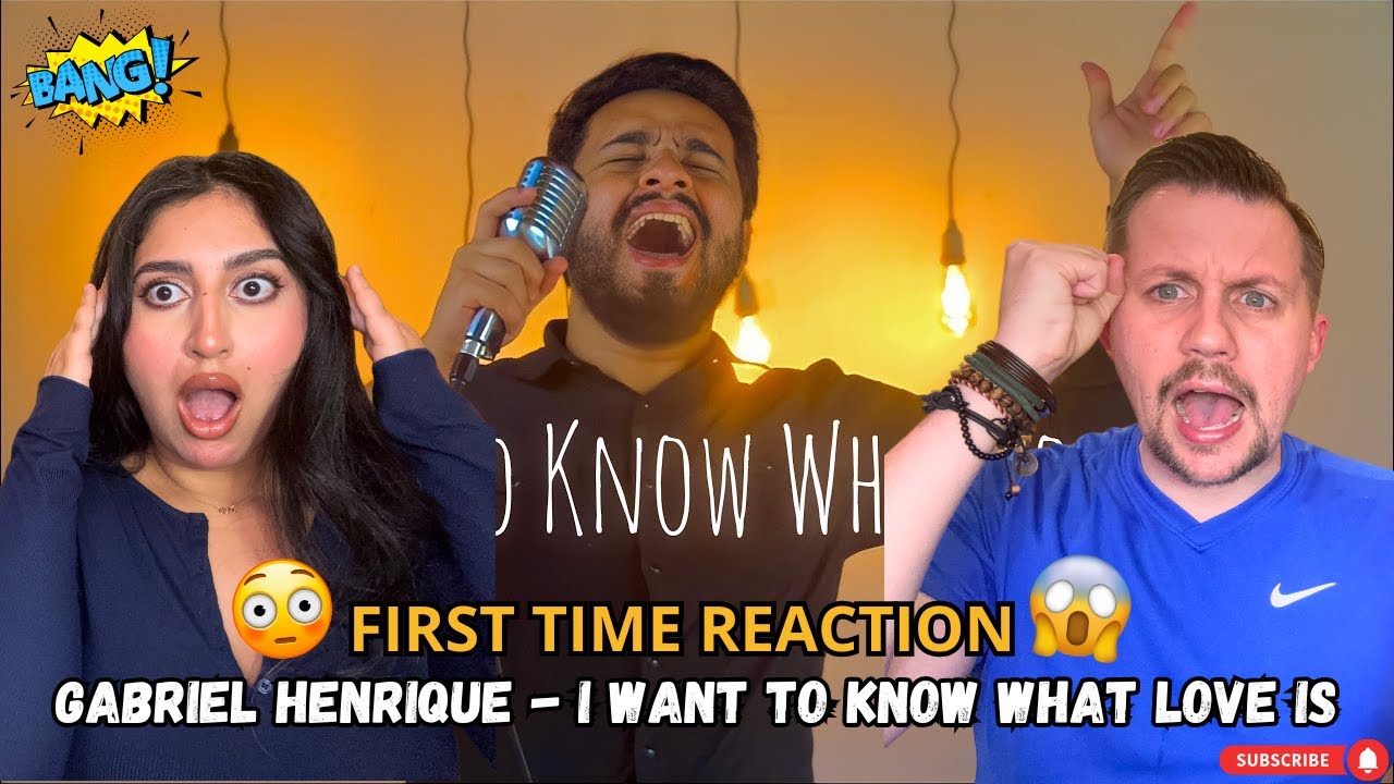 WOW !!! My husband reacts to more Gabriel Henrique I Want to Know What Love Is - First time REACTION