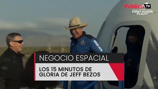 Los 15 minutos de gloria de Jeff Bezos para promocionar el turismo espacial para millonarios screenshot 5