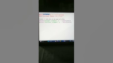 Python Program to find Largest Number in a List. #shorts #viral
