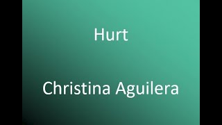 Hurt - Christina Aguilera (cover) avec paroles