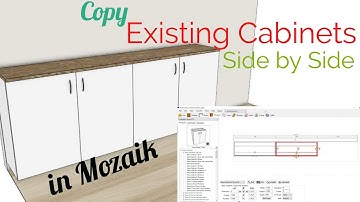 MZ05 How to copy a base cabinet side by side from existing cabinet in mozaik VIRTUCADD #mozaikDesign